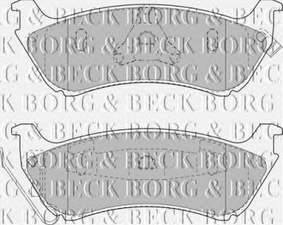 BORG & BECK bbp1666 -  Комплект тормозных колодок, дисковый тормоз